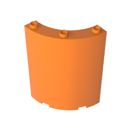 Gobricks,Panel 4 x 4 x 6 Quarter Cylinder,30562,46361,35276