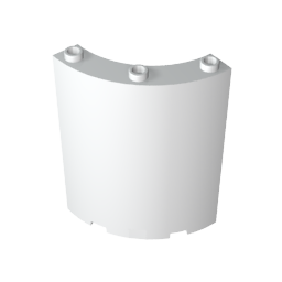 Gobricks,Panel 4 x 4 x 6 Quarter Cylinder,30562,46361,35276