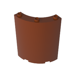 Gobricks,Panel 4 x 4 x 6 Quarter Cylinder,30562,46361,35276