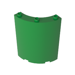 Gobricks,Panel 4 x 4 x 6 Quarter Cylinder,30562,46361,35276
