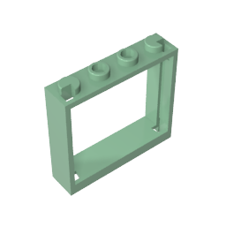 Gobricks,Window 1 x 4 x 3 without Shutter Tabs,60594