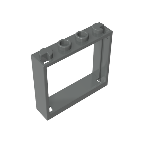 Gobricks,Window 1 x 4 x 3 without Shutter Tabs,60594