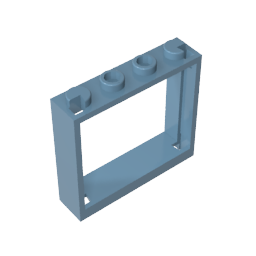 Gobricks,Window 1 x 4 x 3 without Shutter Tabs,60594