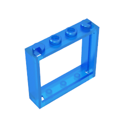 Gobricks,Window 1 x 4 x 3 without Shutter Tabs,60594