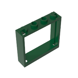 Gobricks,Window 1 x 4 x 3 without Shutter Tabs,60594
