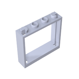 Gobricks,Window 1 x 4 x 3 without Shutter Tabs,60594