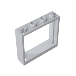 Gobricks,Window 1 x 4 x 3 without Shutter Tabs,60594