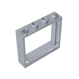 Gobricks,Window 1 x 4 x 3 without Shutter Tabs,60594
