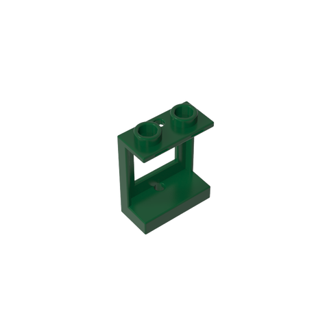 Gobricks,Window 1 x 2 x 2 Plane, Single Hole Top and Bottom for Glass,60032