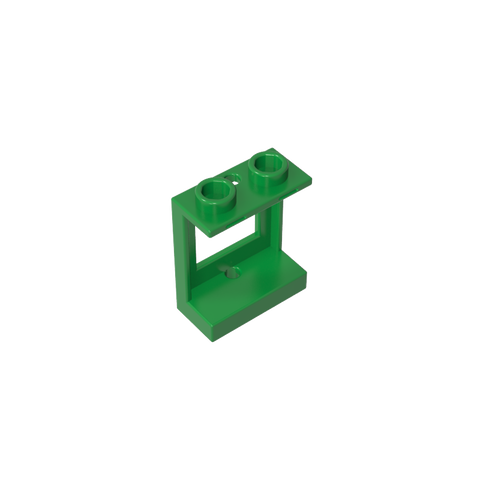 Gobricks,Window 1 x 2 x 2 Plane, Single Hole Top and Bottom for Glass,60032
