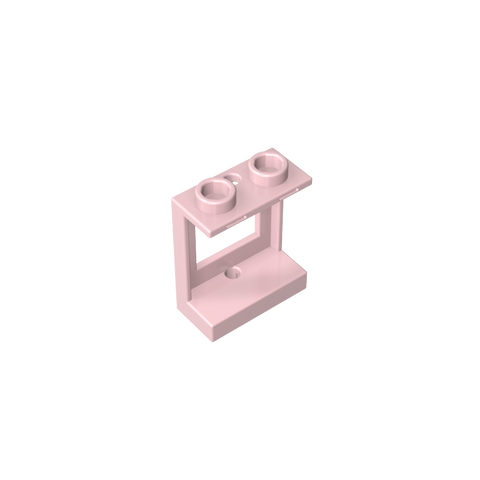 Gobricks,Window 1 x 2 x 2 Plane, Single Hole Top and Bottom for Glass,60032