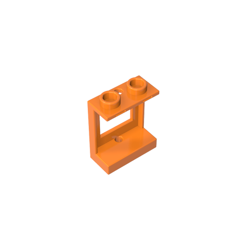 Gobricks,Window 1 x 2 x 2 Plane, Single Hole Top and Bottom for Glass,60032