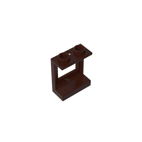 Gobricks,Window 1 x 2 x 2 Plane, Single Hole Top and Bottom for Glass,60032