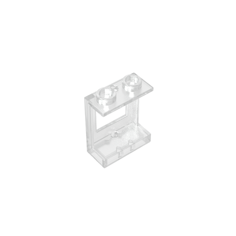 Gobricks,Window 1 x 2 x 2 Plane, Single Hole Top and Bottom for Glass,60032