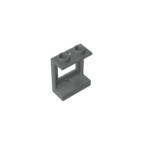 Gobricks,Window 1 x 2 x 2 Plane, Single Hole Top and Bottom for Glass,60032