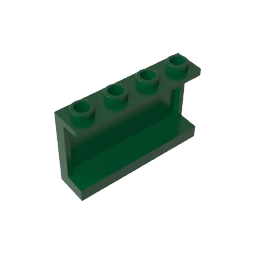 Gobricks,Panel 1 x 4 x 2 with Side Supports - Hollow Studs,14718