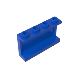 Gobricks,Panel 1 x 4 x 2 with Side Supports - Hollow Studs,14718