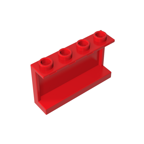 Gobricks,Panel 1 x 4 x 2 with Side Supports - Hollow Studs,14718