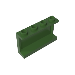 Gobricks,Panel 1 x 4 x 2 with Side Supports - Hollow Studs,14718