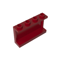 Gobricks,Panel 1 x 4 x 2 with Side Supports - Hollow Studs,14718
