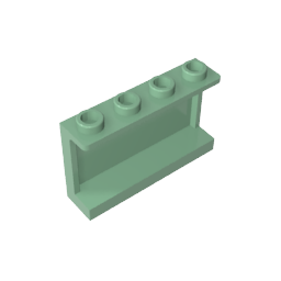 Gobricks,Panel 1 x 4 x 2 with Side Supports - Hollow Studs,14718