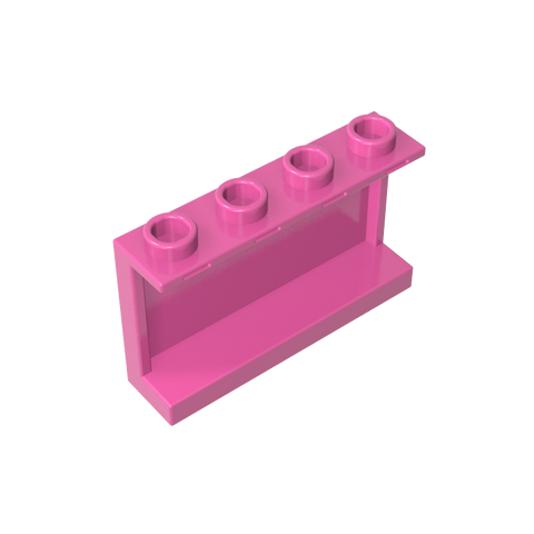 Gobricks,Panel 1 x 4 x 2 with Side Supports - Hollow Studs,14718