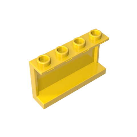 Gobricks,Panel 1 x 4 x 2 with Side Supports - Hollow Studs,14718