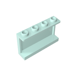Gobricks,Panel 1 x 4 x 2 with Side Supports - Hollow Studs,14718