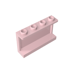 Gobricks,Panel 1 x 4 x 2 with Side Supports - Hollow Studs,14718