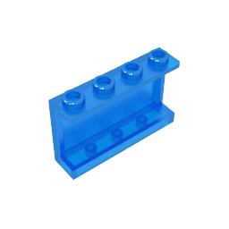 Gobricks,Panel 1 x 4 x 2 with Side Supports - Hollow Studs,14718