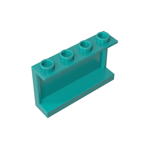 Gobricks,Panel 1 x 4 x 2 with Side Supports - Hollow Studs,14718