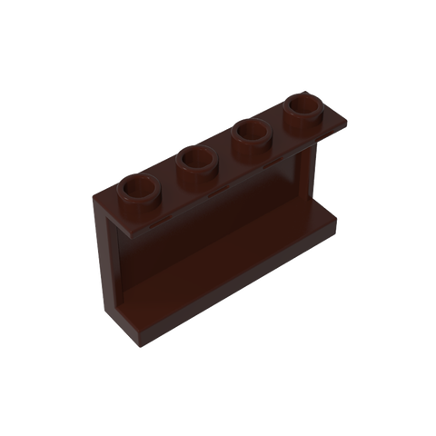 Gobricks,Panel 1 x 4 x 2 with Side Supports - Hollow Studs,14718