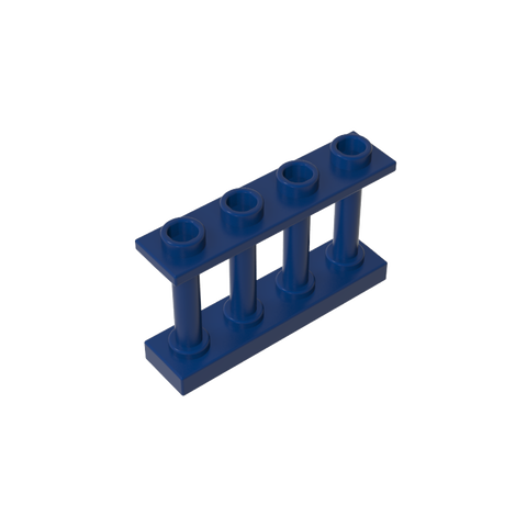 Gobricks,Fence Spindled 1 x 4 x 2 [4 Top Studs],15332