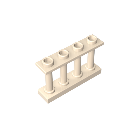 Gobricks,Fence Spindled 1 x 4 x 2 [4 Top Studs],15332