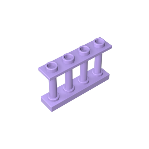 Gobricks,Fence Spindled 1 x 4 x 2 [4 Top Studs],15332