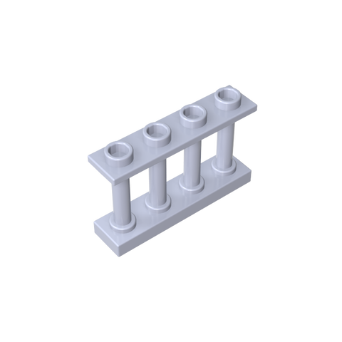 Gobricks,Fence Spindled 1 x 4 x 2 [4 Top Studs],15332
