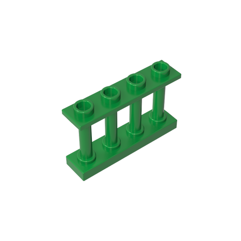 Gobricks,Fence Spindled 1 x 4 x 2 [4 Top Studs],15332