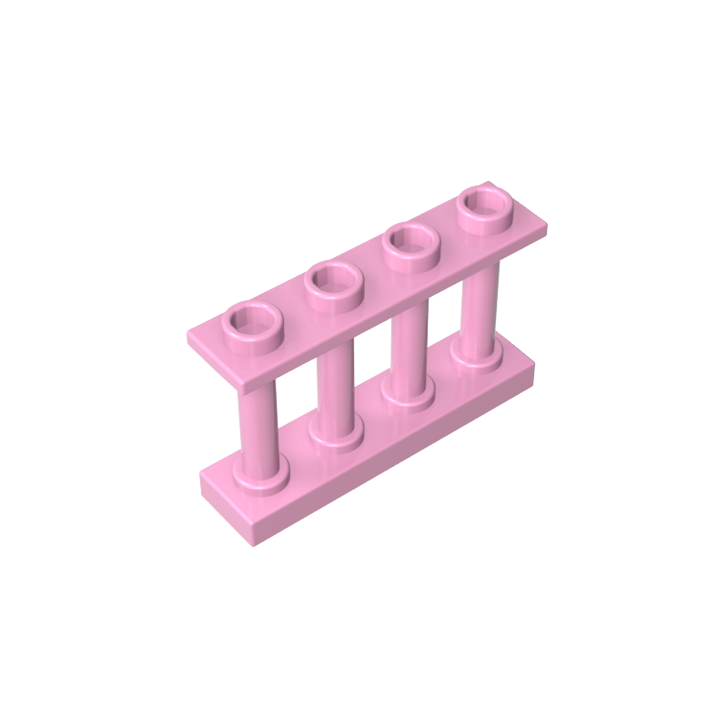 Gobricks,Fence Spindled 1 x 4 x 2 [4 Top Studs],15332