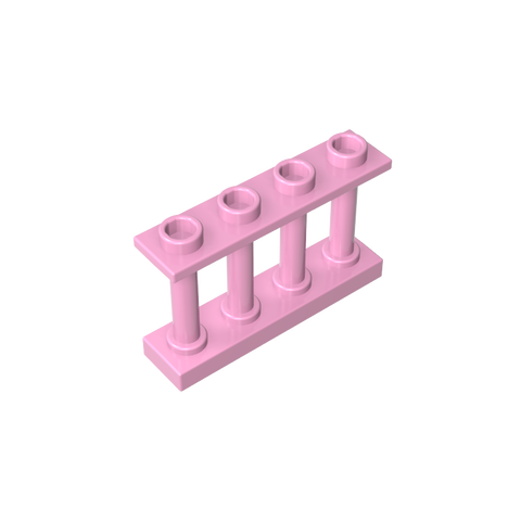 Gobricks,Fence Spindled 1 x 4 x 2 [4 Top Studs],15332