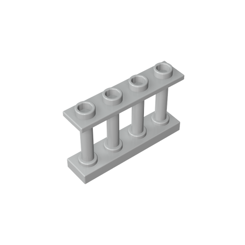Gobricks,Fence Spindled 1 x 4 x 2 [4 Top Studs],15332