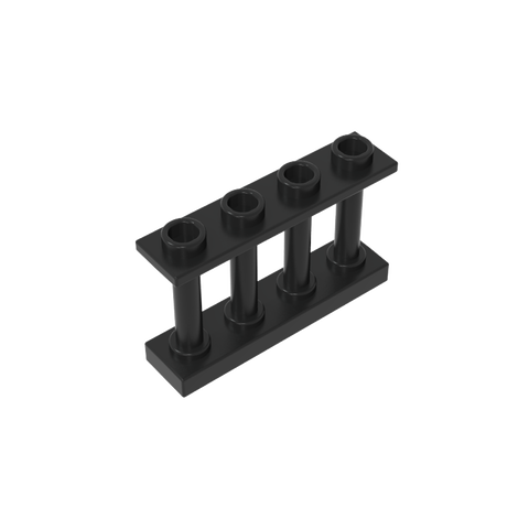 Gobricks,Fence Spindled 1 x 4 x 2 [4 Top Studs],15332