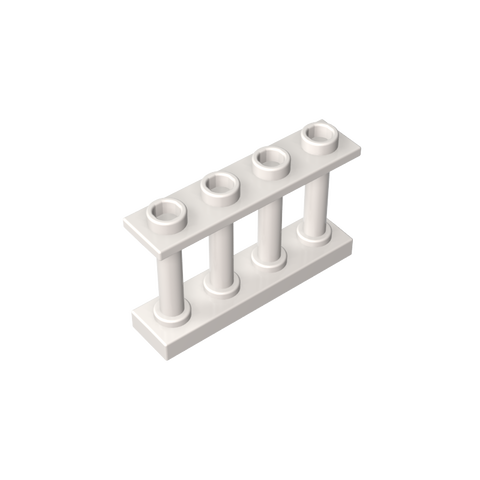 Gobricks,Fence Spindled 1 x 4 x 2 [4 Top Studs],15332