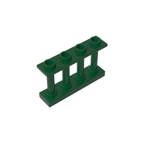 Gobricks,Fence Spindled 1 x 4 x 2 [4 Top Studs],15332