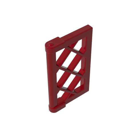 Gobricks,Window 1 x 2 x 3 Pane Latticed with Thick Corner Tabs,60607,2529