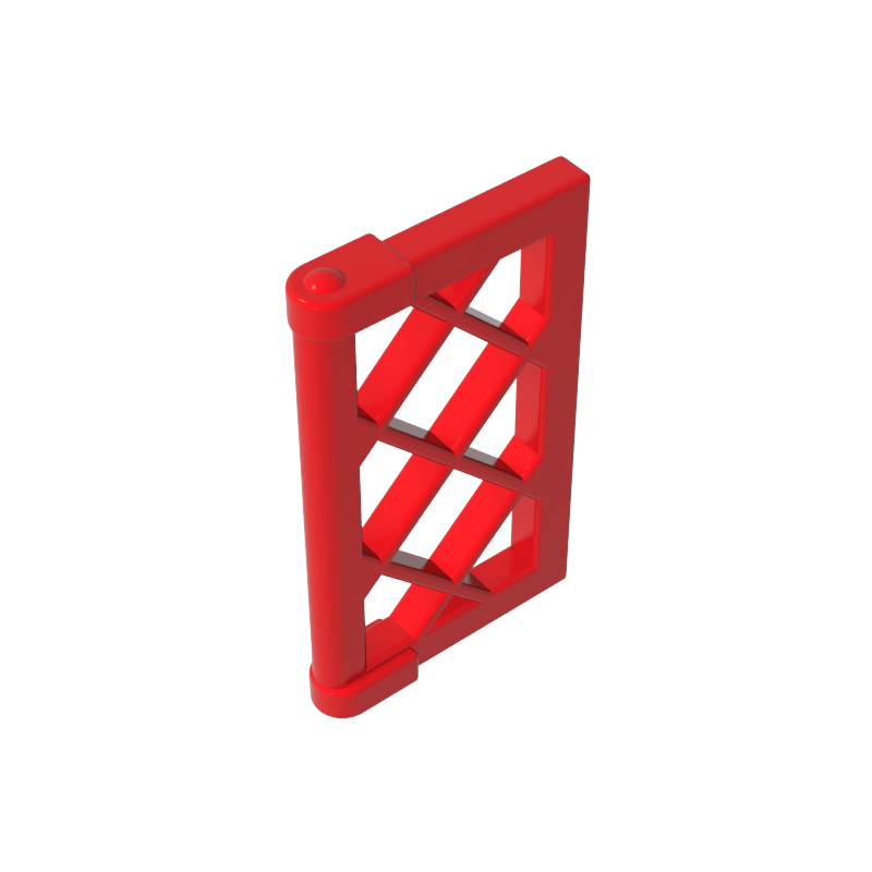 Gobricks,Window 1 x 2 x 3 Pane Latticed with Thick Corner Tabs,60607,2529