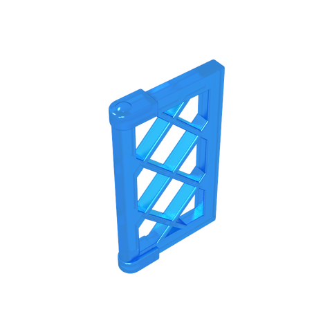 Gobricks,Window 1 x 2 x 3 Pane Latticed with Thick Corner Tabs,60607,2529