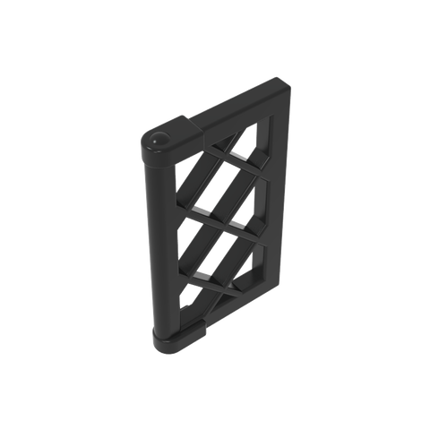Gobricks,Window 1 x 2 x 3 Pane Latticed with Thick Corner Tabs,60607,2529