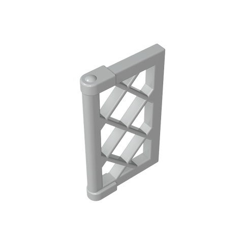 Gobricks,Window 1 x 2 x 3 Pane Latticed with Thick Corner Tabs,60607,2529