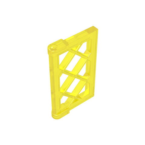 Gobricks,Window 1 x 2 x 3 Pane Latticed with Thick Corner Tabs,60607,2529
