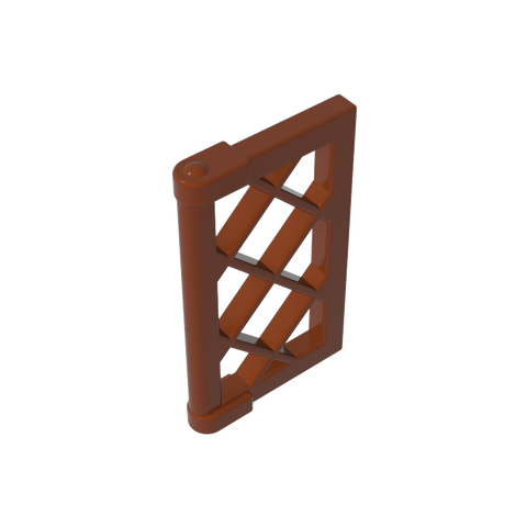Gobricks,Window 1 x 2 x 3 Pane Latticed with Thick Corner Tabs,60607,2529